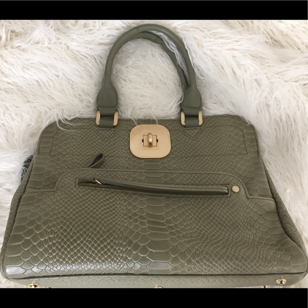 Longchamps Garsby Green Satchel bag